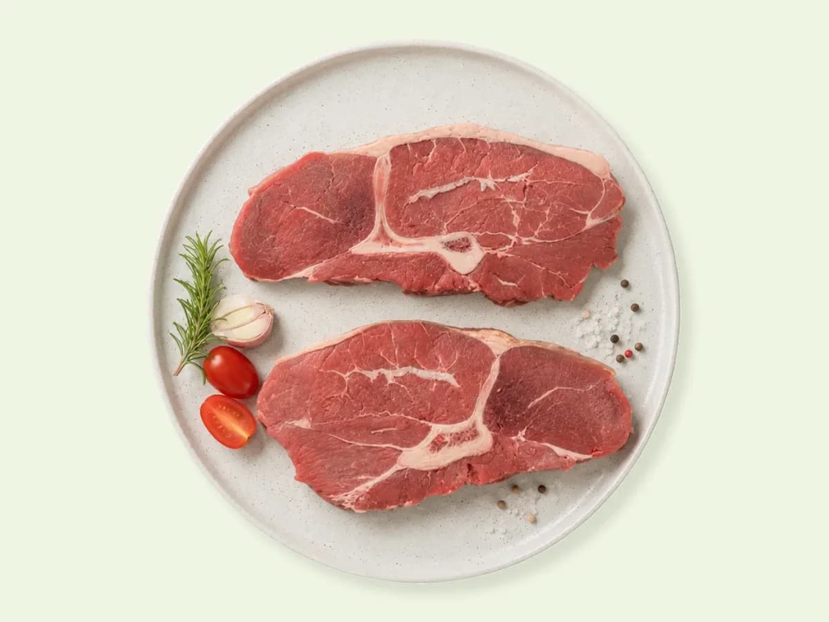 2 Grass Fed Y-Bone Steaks