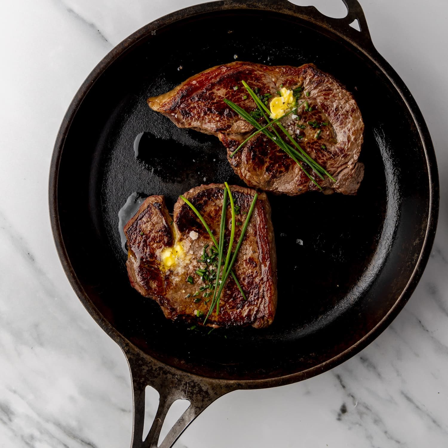 Cooked Grass Fed Rump Steaks