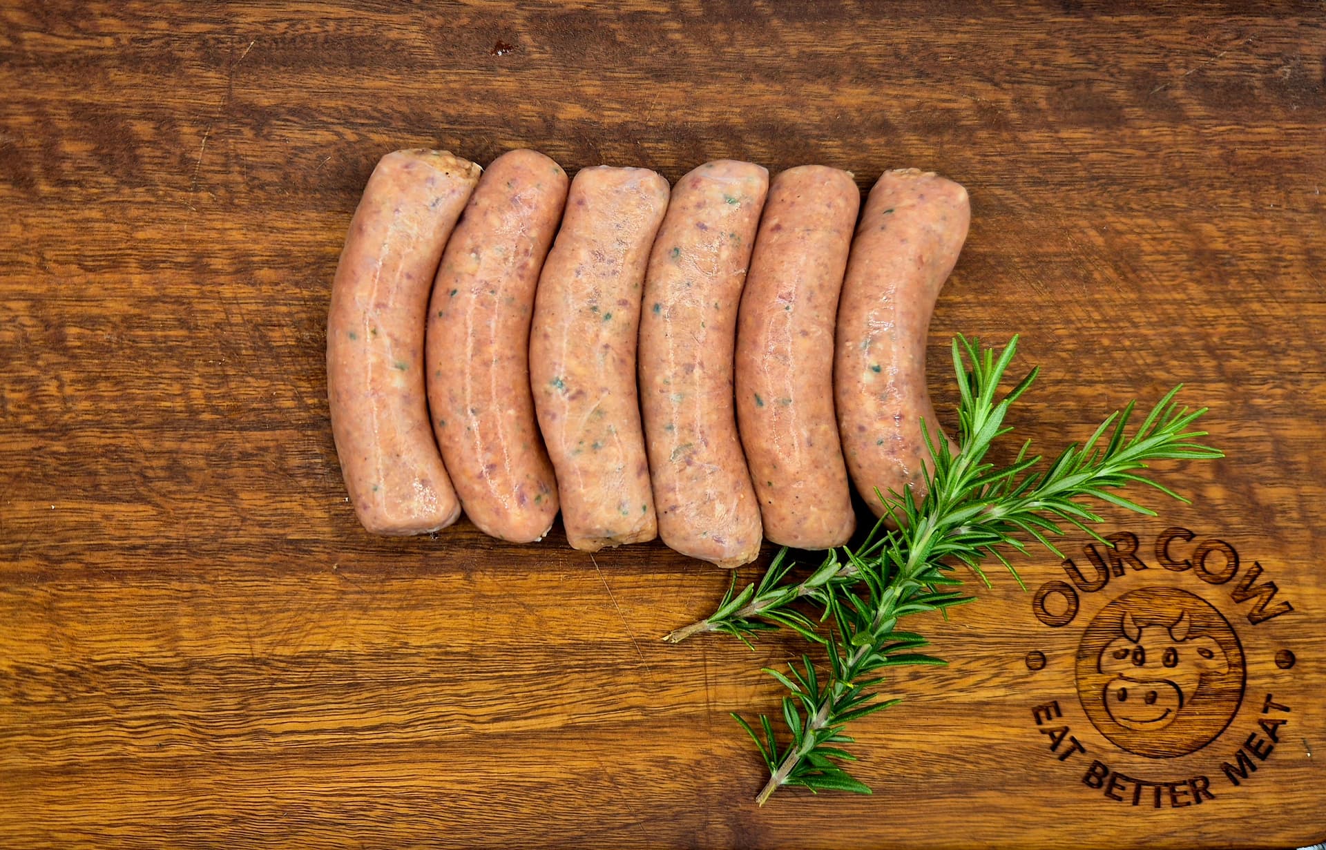 Grass Fed Beef Honey, Herb & Garlic Sausages