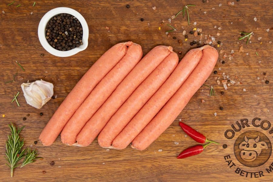 Grass Fed Beef Honey, Herb & Garlic Sausages