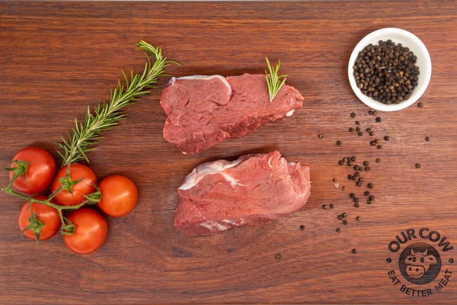 2 Grass Fed Eye Fillet Steaks