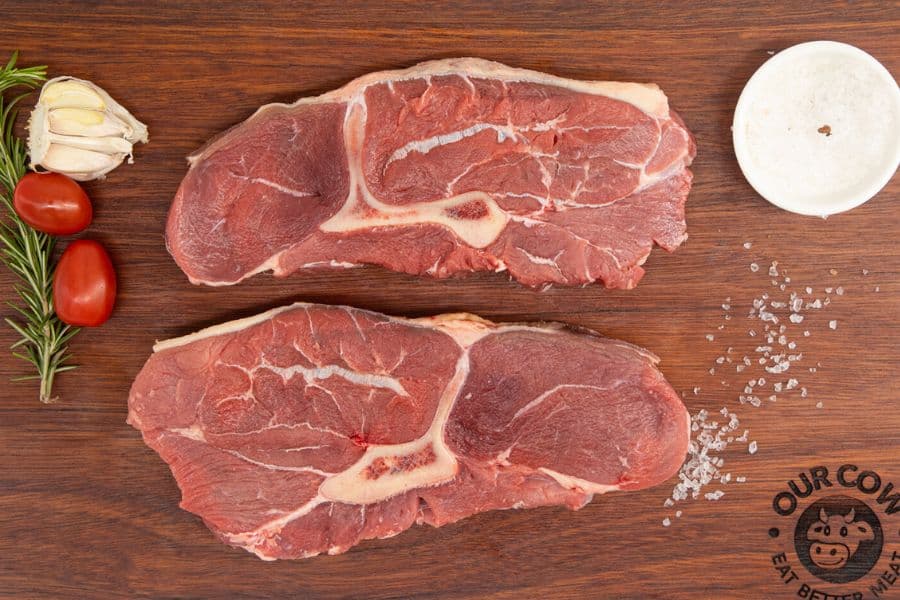 2 Grass Fed Y-Bone Steaks