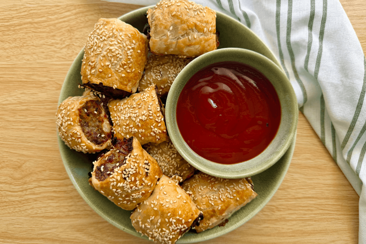 Caramelised Onion Sausage Rolls