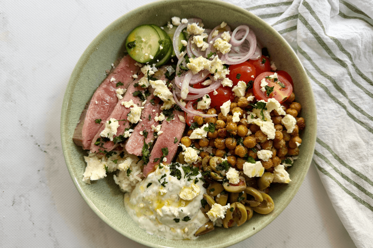 Mediterranean Steak Bowls