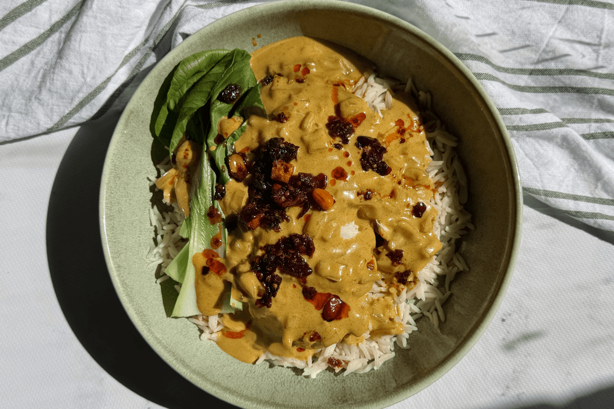 Poached Chicken with Curry Sauce