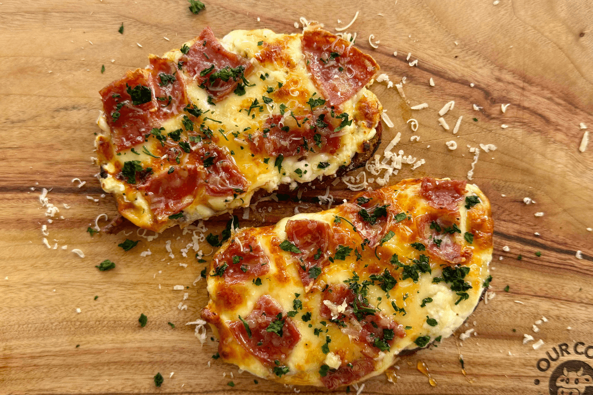 Hot Honey Cottage Cheese Pizza Toast