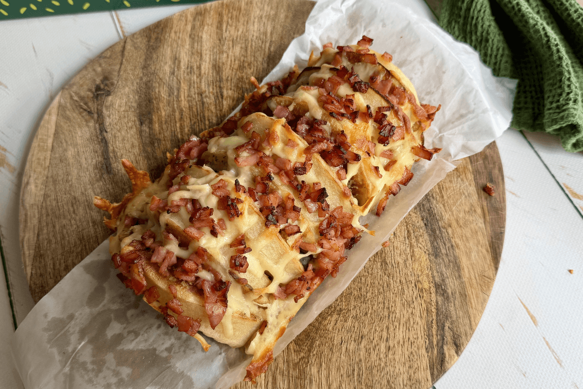 Bacon and Cheese Pull Apart Crumpets