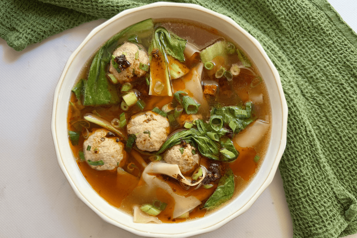 Deconstructed Wonton Soup