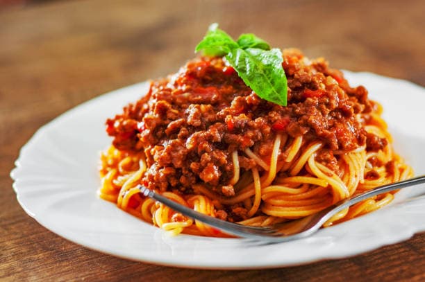 Beef Mince Spaghetti Bolognese