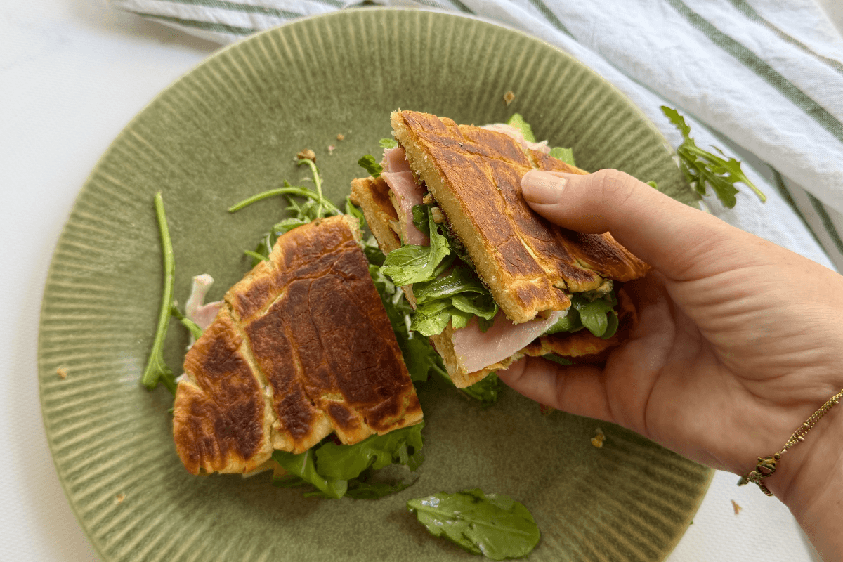 Crispy Croissant Breakfast Sandwich