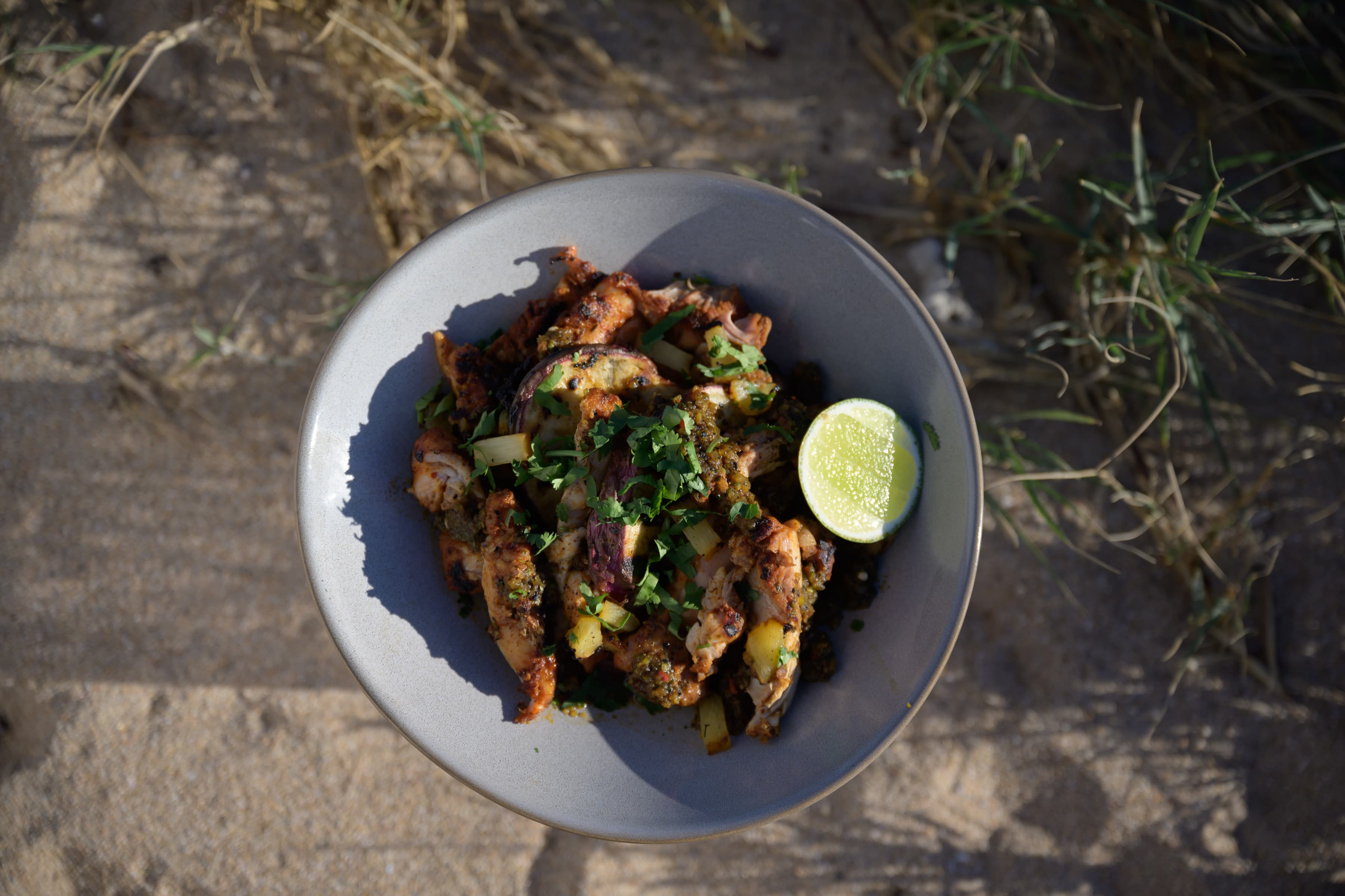 Hayden Quinn's Grilled Chicken With Charred Pineapple Hot Sauce