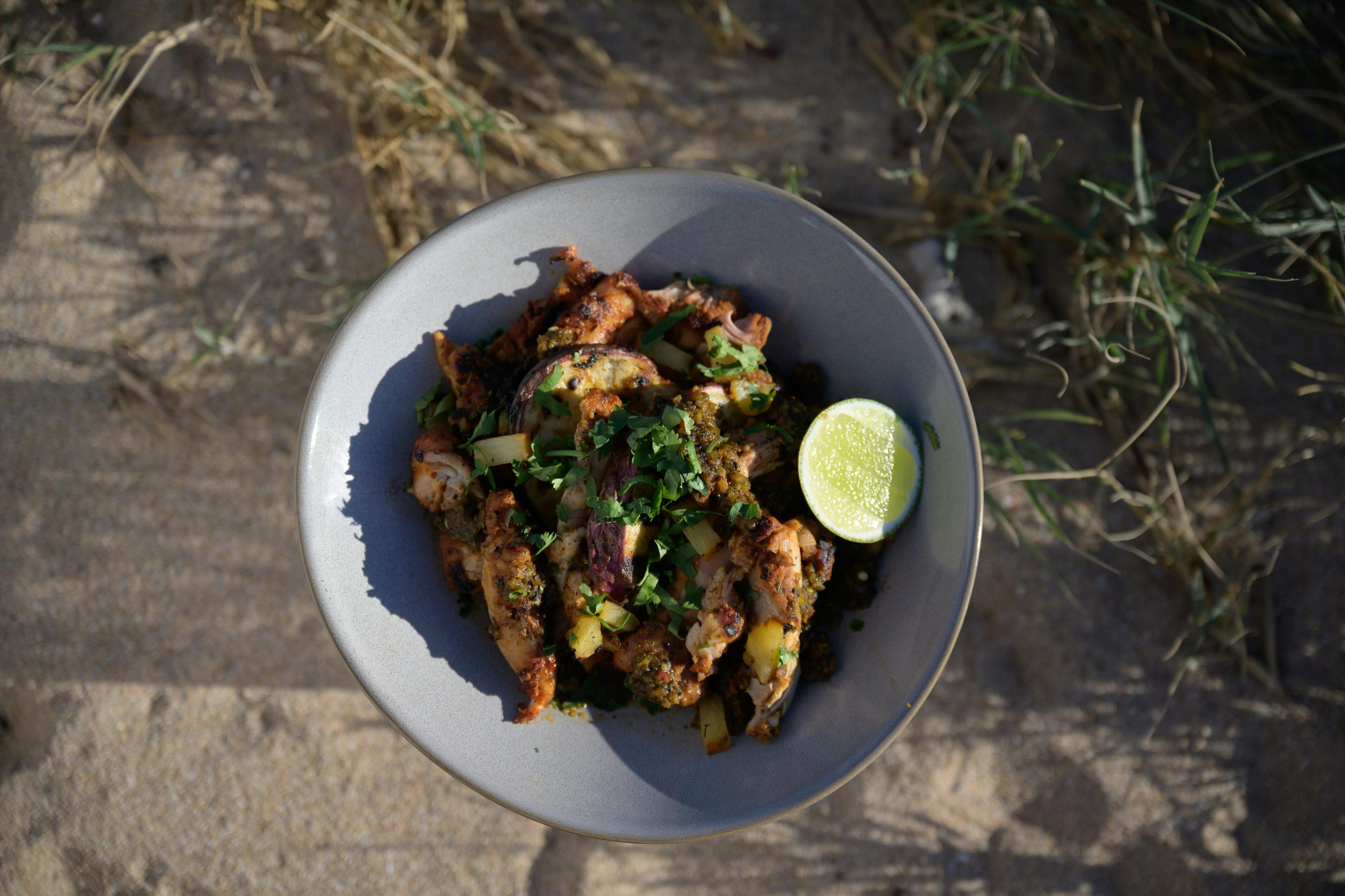 Hayden Quinn's Grilled Chicken With Charred Pineapple Hot Sauce