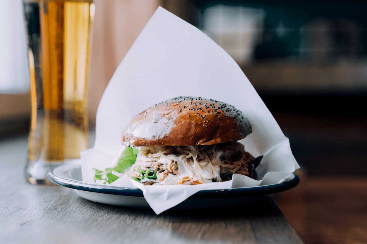 Beef & Bacon Burgers with Fresh Crunch Slaw