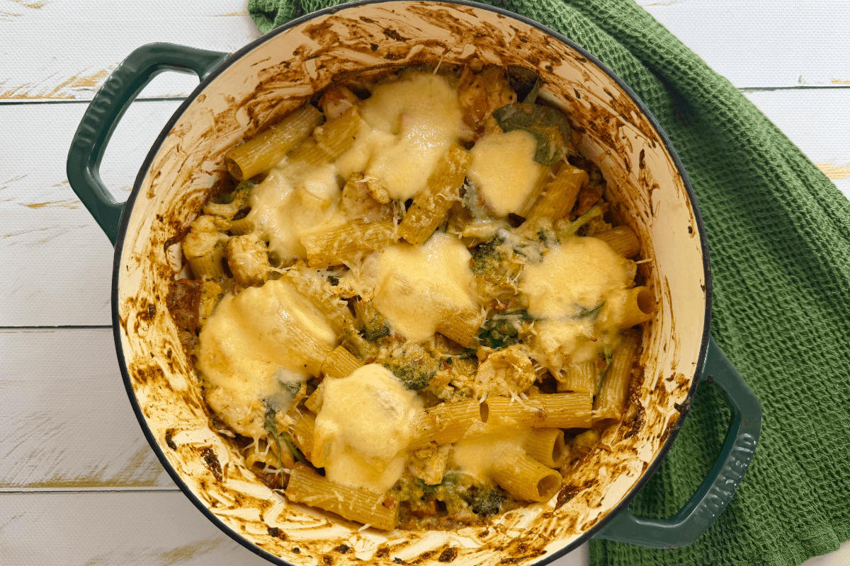 Chicken Pesto Pasta Bake