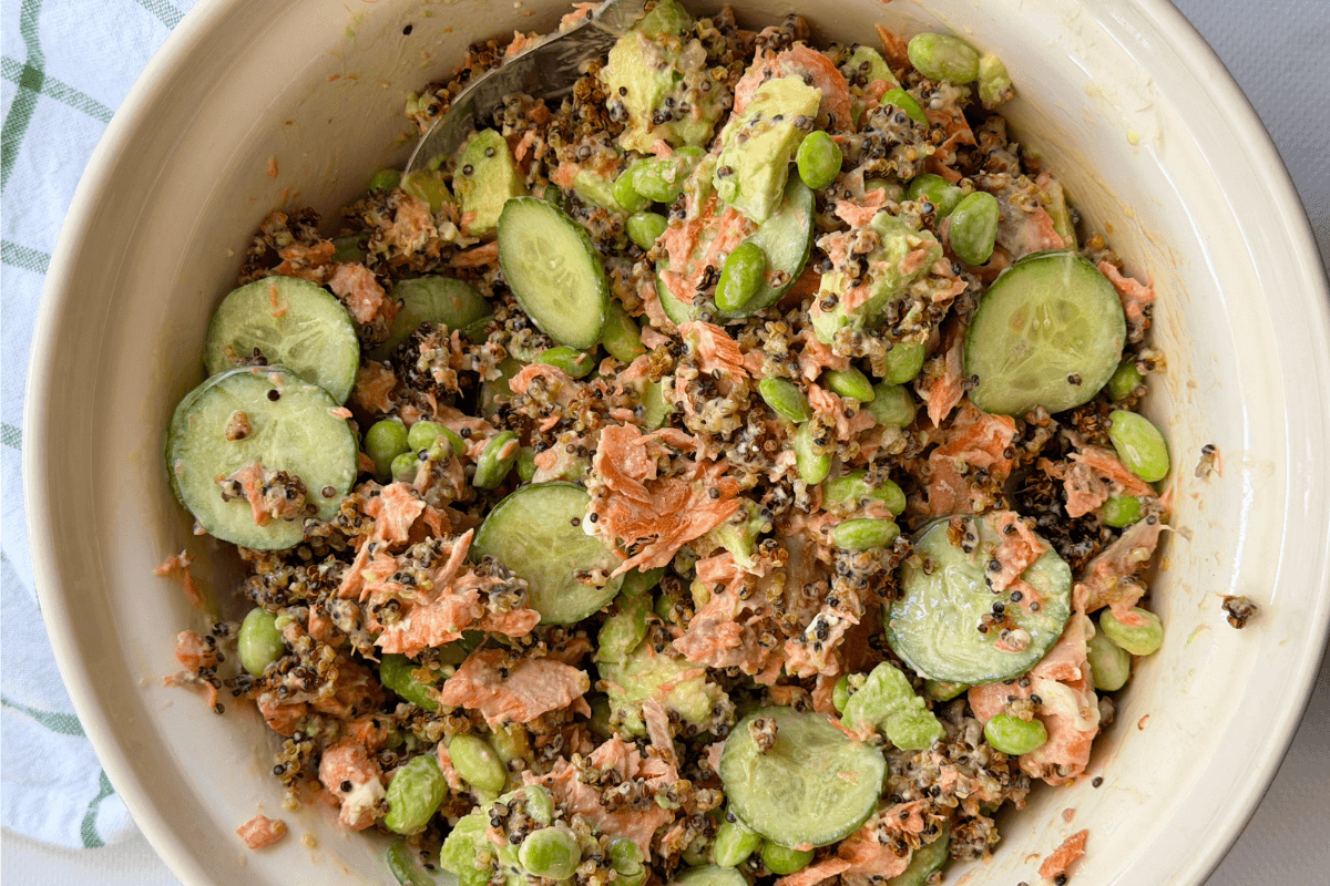 Crispy Rice Salad with Salmon