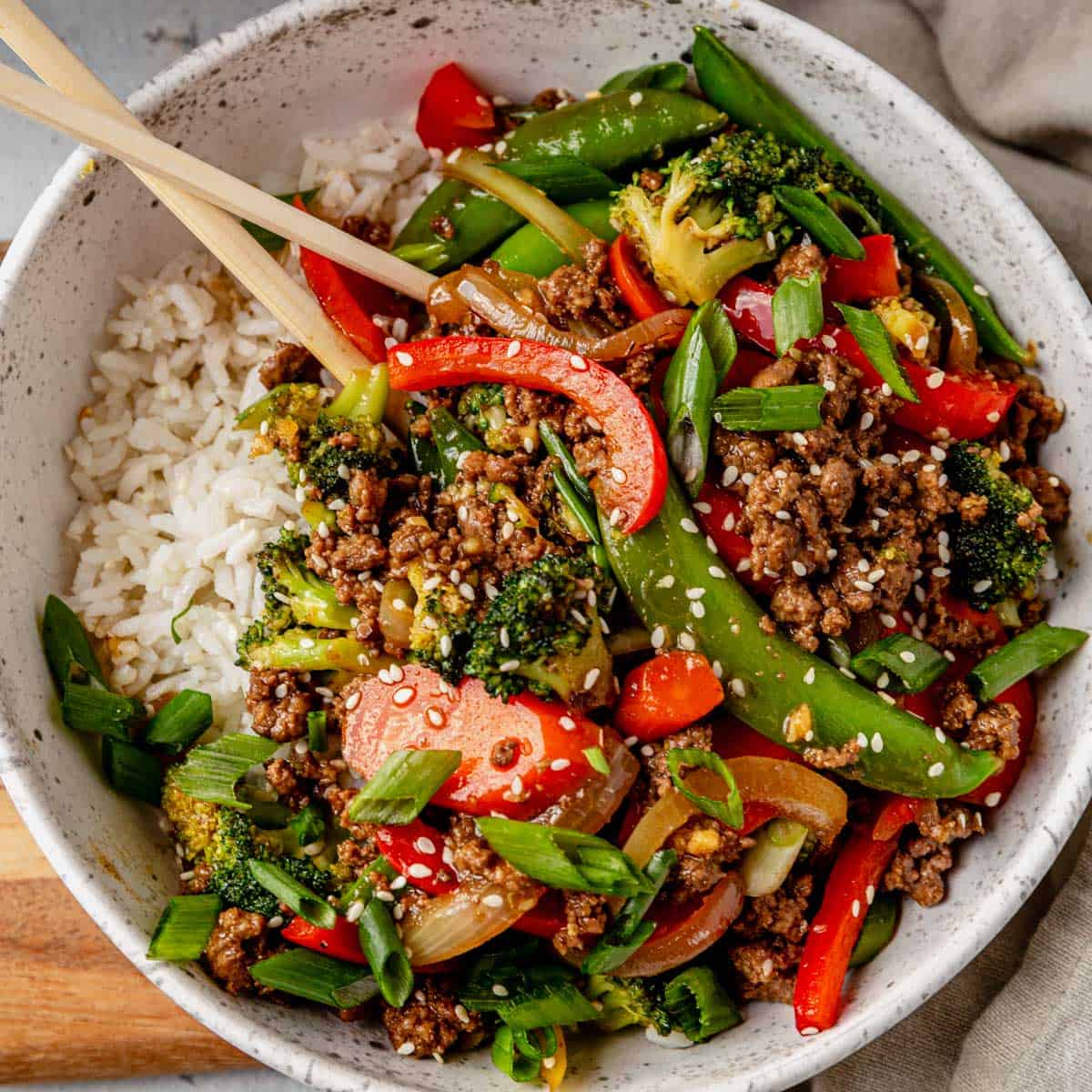 Beef Mince and Vegetable Stir-Fry