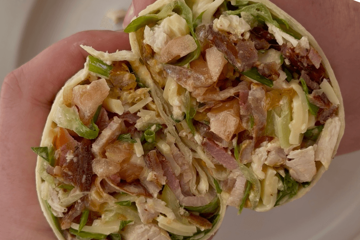 Chopped Chicken BLT Wrap