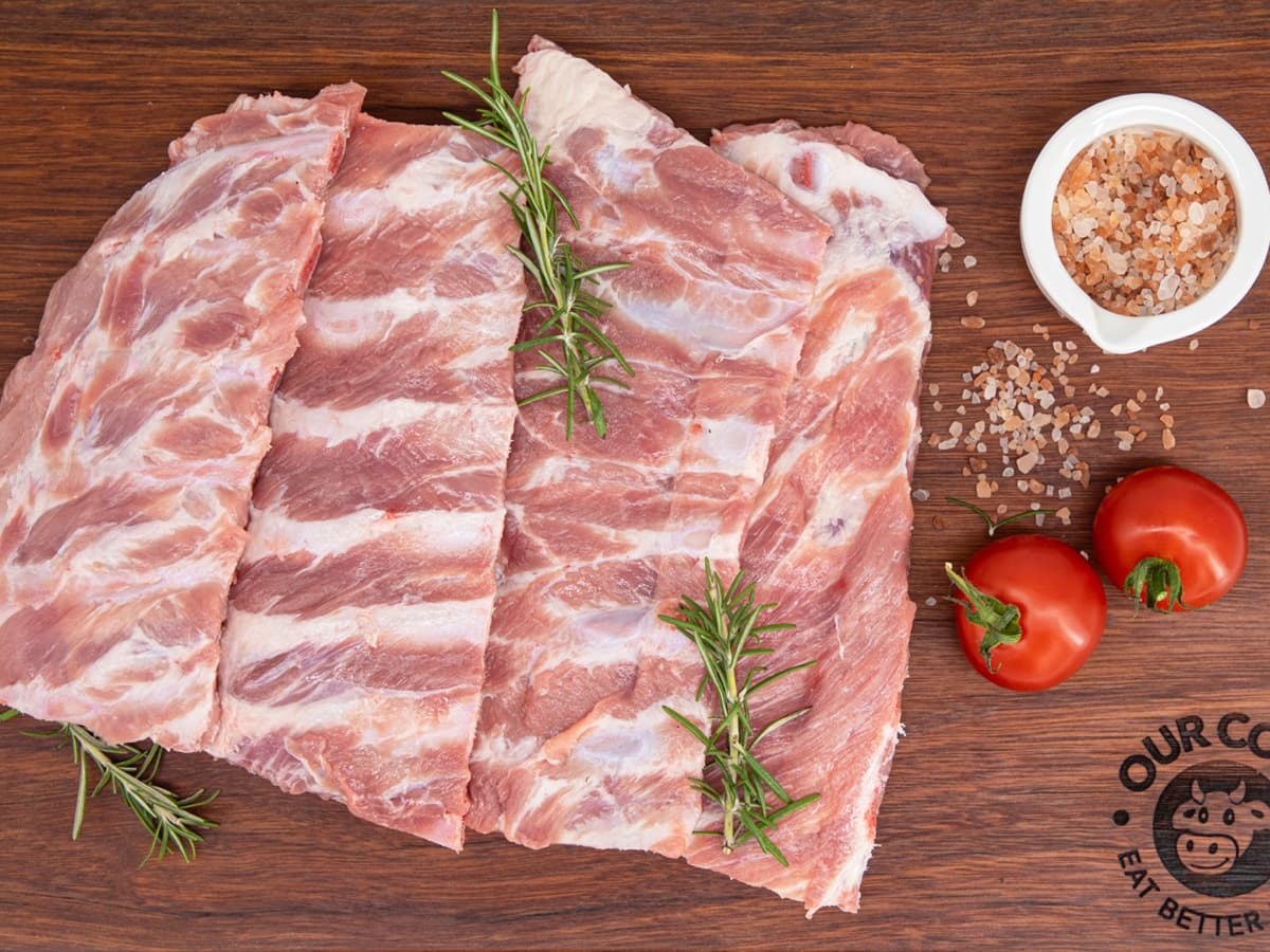 Usa Ribs Free Range Pork USA Ribs | American Ribs Delivery | Our Cow